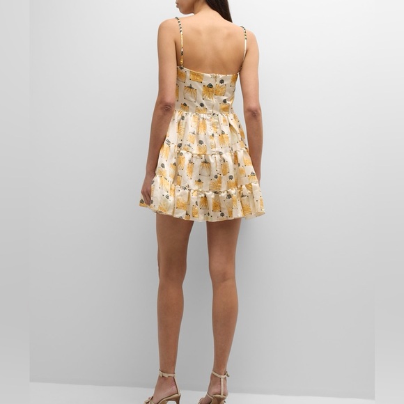 Agua by Agua Bendita Lima Bisuteria Mini Dress Hand-Embroidered - Picture 7 of 12